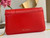 Bvlgari 291859 Serpenti Forever Chain Wallet Red