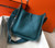 Hermes H083435 Evelyne III 29 Shoulder Bag Silver Hardware Blue