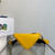 Prada Leather Prada Triangle shoulder bag 1BH190 Yellow