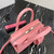 Prada 1BA269 Saffiano Leather Prada Monochrome Bag Pink