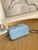 Chanel A81194 Vanity with chain Calfskin Sliver Light Blue
