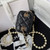 Chanel AP2581 Small Vanity with Chain lambskin Black