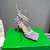 Bottega Veneta BV 690026 Hand-embroidered shell mesh and leather sandals