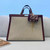 Fendi 8BH374 Peekaboo X Tote Beige Canvas Bag - luxibagsmall
