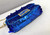 Fendi 8BR792 Medium Baguette 1997 Blue Satin Bag with Sequins 0127L