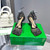 Bottega Veneta BV 667206 Rhinestone mesh and leather sandals V0GU11013