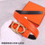 Hermes Women's Leather Belt 32MM 19037 Orange - luxibagsmall