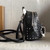 MCM MMK6SVE92CO001 21cm Stark Bebe Boo Backpack in Visetos Black