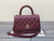 Chanel AS2215 mini flap bag with top handle Bag Wine Red