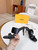 Fendi 8R8287 Baguette Slides Leather Black
