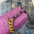 Chanel 19 Maxi Handbag Lambskin Gold AS1162 Purple