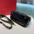 Valentino 0097S Small Roman Stud The Handle Bag In Nappa Black