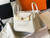 Hermes Lindy 26cm Designer Tote Shoulder Bags Wihte Gold - luxibagsmall