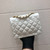 Chanel A35200 Mini Flap Bag 17cm Grained Calfskin Whiet Gold