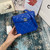 Chanel AS2877 Small Box Bag Lambskin Gold Metal Blue