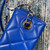 Chanel AS2877 Small Box Bag Lambskin Gold Metal Blue