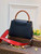 LV M59021 Louis Vuitton Capucines MM Handbag Black