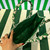 Prada 1BA356 Large Prada Symbole Jacquard Fabric Handbag Green White