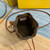 Fendi 8BS010 Mon Tresor Leather And Canvas Mini Bag Green - luxibagsmall