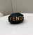 Fendi Nano Fendigraphy Black  Leather Charm 7AS089 Black