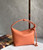 Loewe A906K75X21 Small Cubi bag in Anagram calfskin Coral Reef