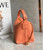 Loewe A906K75X21 Small Cubi bag in Anagram calfskin Coral Reef