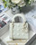 Dior M0505 Mini Dior Lady Bag White Cannage Calfskin with Diamond Motif