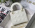 Dior M0505 Mini Dior Lady Bag White Cannage Calfskin with Diamond Motif