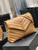 YSL 574946 Saint Laurent Loulou Medium Bag In Matelasse "Y" Leather Brown