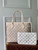 LV M46102 Louis Vuitton Neverfull MM Tote Bag M46103