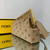 Fendi FIRST Medium Bag Beige flannel bag with embroidery  8BP127