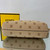 Fendi FIRST Medium Bag Beige flannel bag with embroidery  8BP127