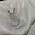 Saint Laurent Lou lou Puffer Mini Shoulder Bag YSL 620333 White Sliver