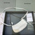 Balenciaga 6940271VG9 Le Cagole Mini Multipouch in White Crocodile