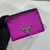 Prada Cardholder with shoulder strap and sequins 1MR024 Purple
