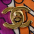 Chanel AS2897 Flap Bag Printed Fabric Gold Tone Metal Multicolor