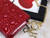 Dior S0204 Lady Dior Pouch Patent Cannage Calfskin Red