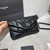 Saint Laurent Lou lou Puffer Mini Shoulder Bag YSL 620333 Black With Black