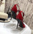 YSL Cassandra Sandals In Patent Leather With Monogram Red 30123 - luxibagsmall