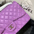 Chanel CF A01113 Classic Flap Bag in Lambskin Purple