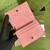 Gucci ‎‎658244 Diana Card Case Wallet in Pink