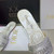 Dior Women's Shoes Diamond Embroidered Dway Slide KCQ209TJE Gray