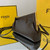 Fendi FIRST Small Bag 8BP129 Dark Brown Leather