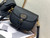 Dior M9319 Medium Bobby Bag Black Grained Calfskin