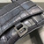 Balenciaga 664676 Hourglass Mini Top Handle Crocodile Handbag Black