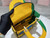Dior M0565 Medium Lady D-Life Bag Brigh Yellow and Green D-flower Pop Embroidery
