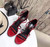 YSL Cassandra Sandals In Patent Leather With Monogram Red 30124 - luxibagsmall