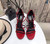 YSL Cassandra Sandals In Patent Leather With Monogram Red 30124 - luxibagsmall