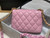 Chanel AS3206 Small Flap bag lambskin gold Pink