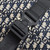 Dior 1ADPO093 Saddle Men Bag Dior Oblique Jacquard Navy Blue